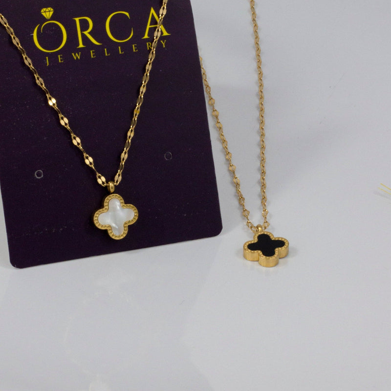 Buy Bright Luck Clover Pendant (Double Sided) Front White & Back Black  Pendant Online in Pakistan