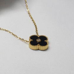 Studded Clover Necklace