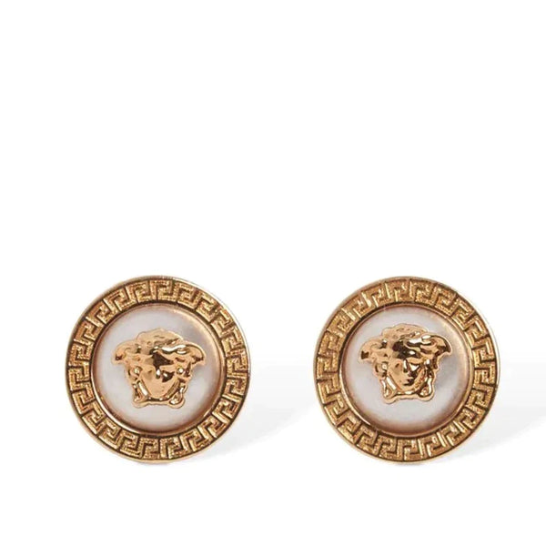 Bright Dream Gold Button Stud Earrings