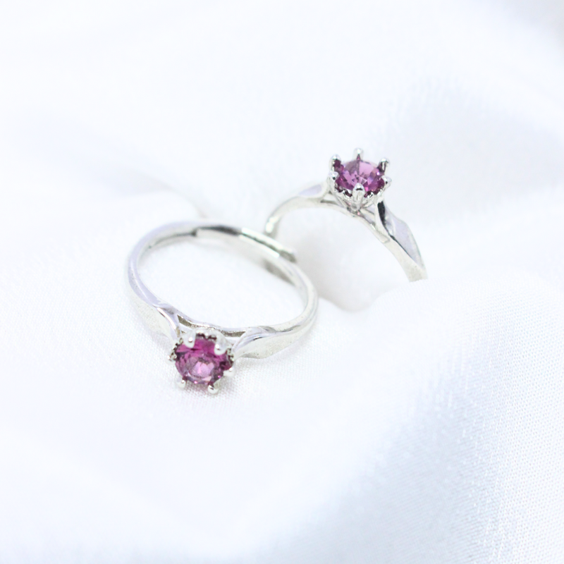 Buy Purple Ruby Silver Stone Rings Online in Pakistan