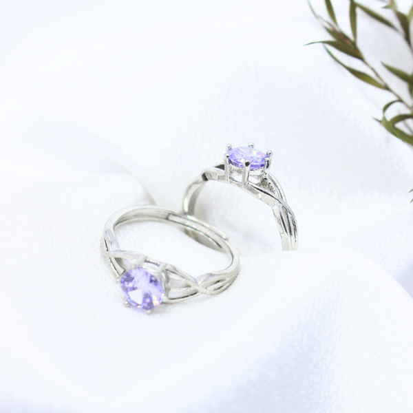 Buy Royal Purple Stone Silver Rings Online in Pakistan