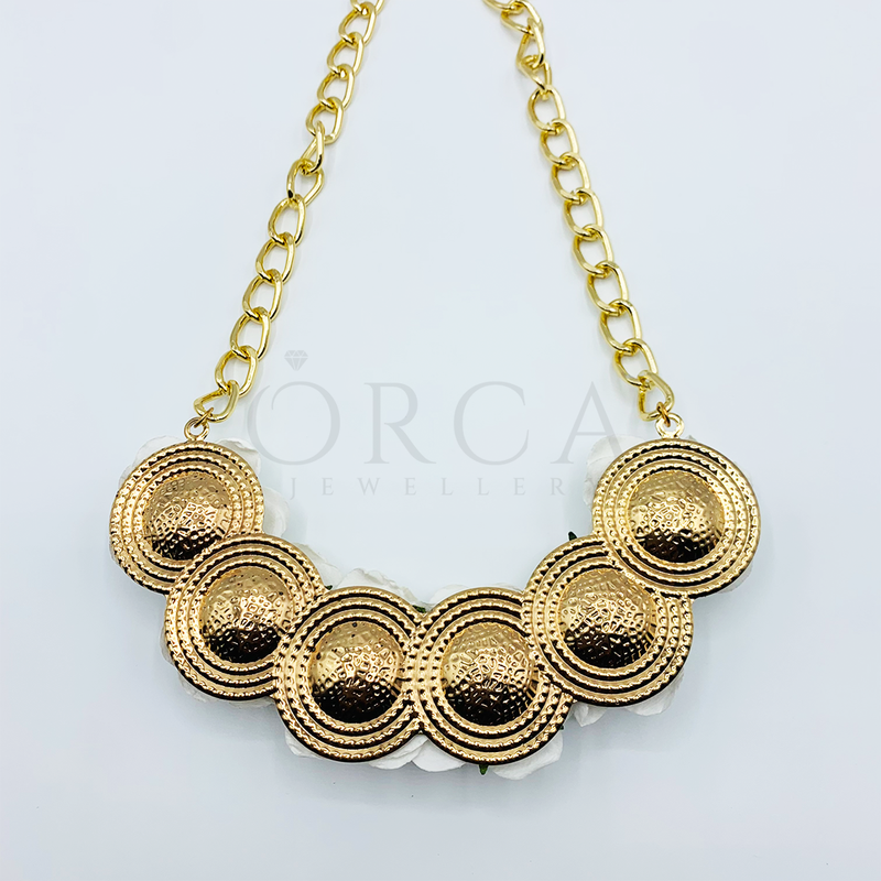 Buy White and Gold Flower Choker Necklace for Women Online in Pakistan