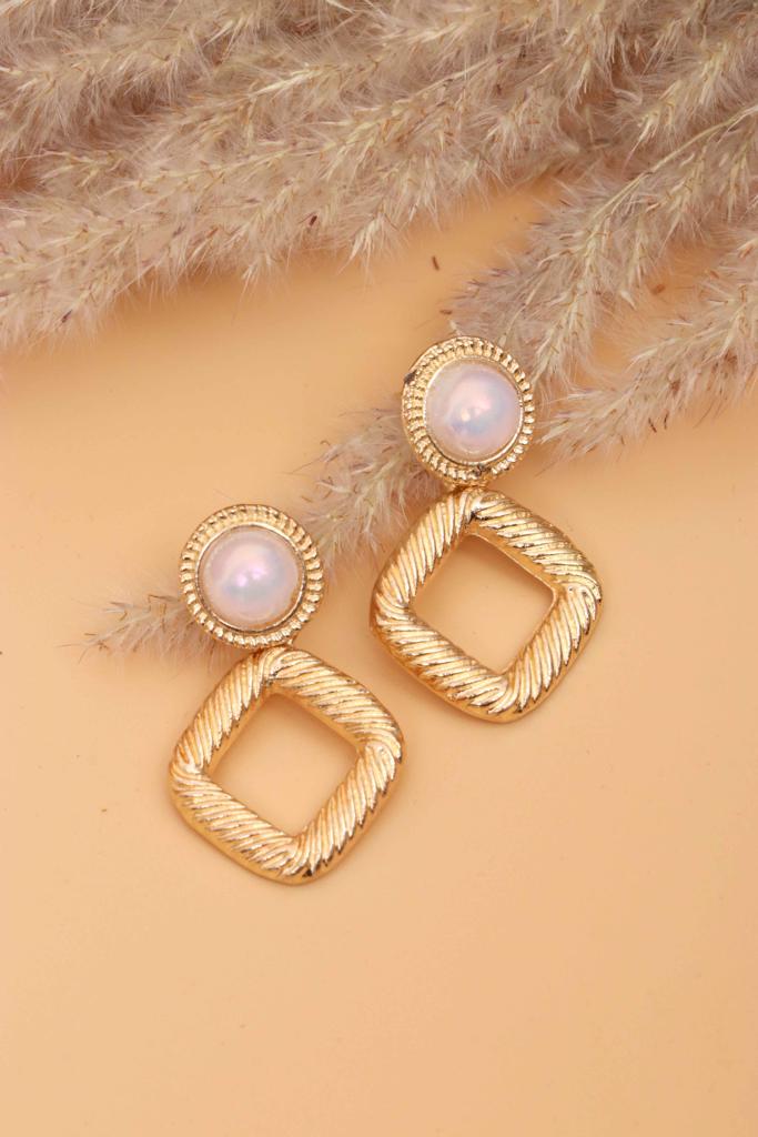 Luxury Gold plated sea pearls Earrings