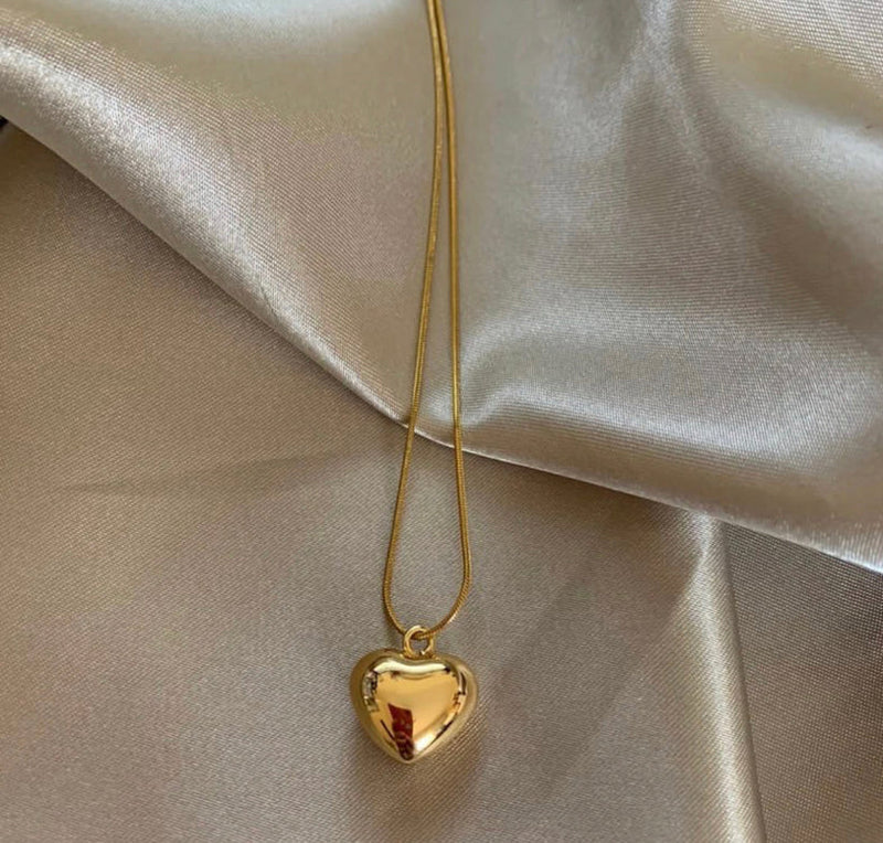 Solid Heart Necklace - Sincerely Yours Necklace